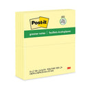 Original Recycled Note Pads, 3" X 5", Canary Yellow, 100 Sheets/pad, 12 Pads/pack