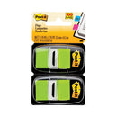 Standard Page Flags In Dispenser, Bright Green, 50 Flags/dispenser, 2 Dispensers/pack