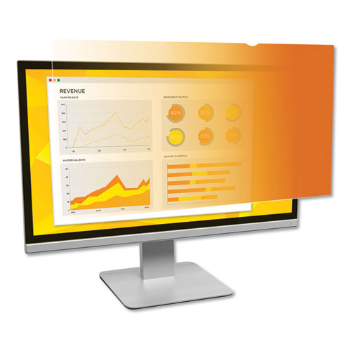 Gold Frameless Privacy Filter For 22" Widescreen Flat Panel Monitor, 16:10 Aspect Ratio