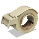 Compact And Quick Loading Dispenser For Box Sealing Tape, 3" Core, For Rolls Up To 2" X 50 M, Gray