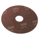 Surface Preparation Pad, 13" Diameter, Maroon, 10/carton