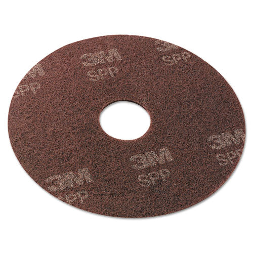 Surface Preparation Pad, 17" Diameter, Maroon, 10/carton