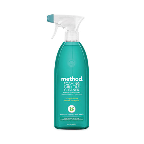 Tub 'n Tile Bathroom Cleaner, Eucalyptus Mint Scent, 28 Oz Spray Bottle, 8/carton