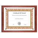 Award-a-plaque Document Holder, Acrylic/plastic, 10.5 X 13, Mahogany