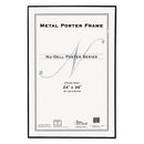 Metal Poster Frame, Plastic Face, 24 X 36, Black