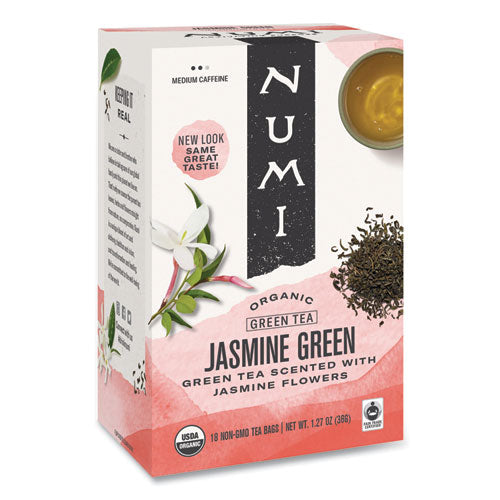 Organic Teas And Teasans, 1.27 Oz, Jasmine Green, 18/box