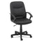 Executive Office Chair, Supports Up To 250 Lb, 16.54" To 19.84" Seat Height, Black