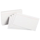 Ruled Index Cards, 3 X 5, White, 100/pack