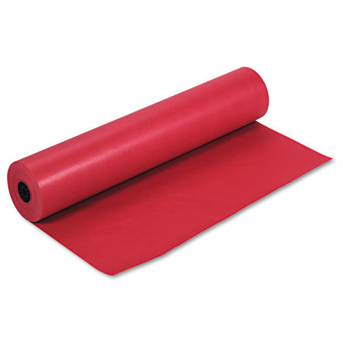 Rainbow Duo-finish Colored Kraft Paper, 35 Lb Wrapping Weight, 36" X 1,000 Ft, Scarlet