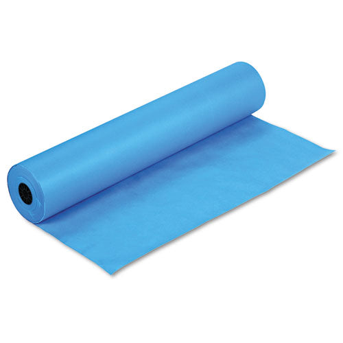 Rainbow Duo-finish Colored Kraft Paper, 35 Lb Wrapping Weight, 36" X 1,000 Ft, Brite Blue