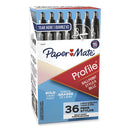 Profile Ballpoint Pen Value Pack, Retractable, Bold 1.4 Mm, Black Ink, Smoke Barrel, 36/box