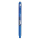 Inkjoy Gel Pen, Retractable, Micro 0.5 Mm, Blue Ink, Blue Barrel, Dozen