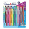 Point Guard Flair Felt Tip Porous Point Pen, Stick, Medium 0.7 Mm, Assorted Tropical Vacation Ink And Barrel Colors, 24/pack