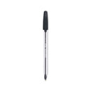 Inkjoy 50st Ballpoint Pen, Stick, Medium 1 Mm, Black Ink, Clear Barrel, Dozen