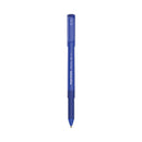 Write Bros. Grip Ballpoint Pen, Stick, Medium 1 Mm, Blue Ink, Blue Barrel, Dozen