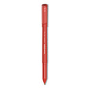 Write Bros. Ballpoint Pen, Stick, Fine 0.8 Mm, Red Ink, Red Barrel, Dozen