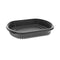Clearview Micromax Microwavable Container, 36 Oz, 9.38 X 8 X 1.5, Black, Plastic, 250/carton