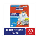 Ultra Strong Scented Tall White Kitchen Bags, 13 Gal, 0.9 Mil, 23.75" X 24.88", White, 80/box