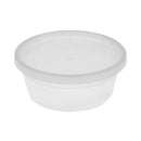 Newspring Delitainer Microwavable Container, 8 Oz, 1.13 X 2.8 X 1.33, Clear, Plastic, 240/carton