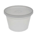 Newspring Delitainer Microwavable Container, 16 Oz, 2 X 2 X 2, Clear, Plastic, 240/carton