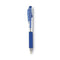 Wow! Gel Pen, Retractable, Medium 0.7 Mm, Blue Ink, Clear/blue Barrel, Dozen