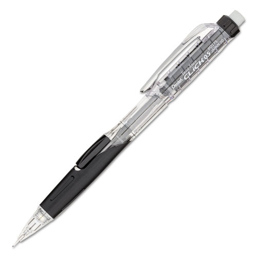 Twist-erase Click Mechanical Pencil, 0.5 Mm, Hb (#2.5), Black Lead, Black Barrel