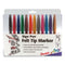 Sign Pen Fine Point Color Marker, Extra-fine Bullet Tip, Assorted Colors, 12/set