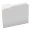 Colored File Folders, 1/3-cut Tabs: Assorted, Letter Size, Gray/light Gray, 100/box