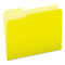 Colored File Folders, 1/3-cut Tabs: Assorted, Letter Size, Yellow/light Yellow, 100/box