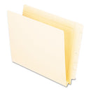 Manila End Tab Expansion Folders, Straight Tabs, Letter Size, 1.5" Expansion, Manila, 50/box