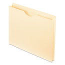 Manila Reinforced File Jackets, 2-ply Straight Tab, Letter Size, Manila, 50/box