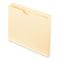 Manila Reinforced File Jackets, 2-ply Straight Tab, Letter Size, Manila, 50/box