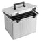 Portable File Boxes, Letter Files, 13.88" X 14" X 11.13", Granite