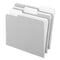 Interior File Folders, 1/3-cut Tabs: Assorted, Letter Size, Gray, 100/box