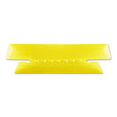 Transparent Colored Tabs For Hanging File Folders, 1/3-cut, Yellow, 3.5" Wide, 25/pack