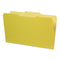 Interior File Folders, 1/3-cut Tabs: Assorted, Legal Size, Yellow, 100/box