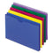 Poly File Jackets, Straight Tab, Legal Size, Assorted Colors, 5/pack