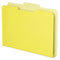 Double Stuff File Folders, 1/3-cut Tabs: Assorted, Letter Size, 1.5" Expansion, Yellow, 50/pack