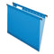 Surehook Hanging Folders, Letter Size, 1/5-cut Tabs, Blue, 20/box