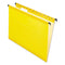 Surehook Hanging Folders, Letter Size, 1/5-cut Tabs, Yellow, 20/box