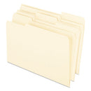 Earthwise By Pendaflex 100% Recycled Manila File Folder, 1/3-cut Tabs: Assorted, Legal Size, 0.75" Expansion, Manila, 100/box