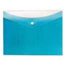 Poly Snap Envelope, Snap Closure, 8.5 X 11, Blueberry