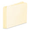 Blank Top Tab File Guides, 1/5-cut Top Tab, Blank, 8.5 X 11, Manila, 100/box