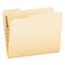 Manila Fastener Folders, 1/3-cut Tabs, 1 Fastener, Letter Size, Manila Exterior, 50/box