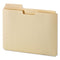 File Folder Pocket, 0.75" Expansion, Letter Size, Manila, 10/pack