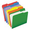 Double-ply Reinforced Top Tab Colored File Folders, 1/3-cut Tabs: Assorted, Letter, 0.75" Expansion, Assorted Colors, 100/box