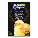 Heavy Duty Dusters Refill, Dust Lock Fiber, Yellow, 6/box