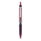 Precise V5rt Roller Ball Pen, Retractable, Extra-fine 0.5 Mm, Burgundy Ink, Burgundy/silver Barrel, Dozen