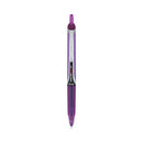 Precise V5rt Roller Ball Pen, Retractable, Extra-fine 0.5 Mm, Purple Ink, Purple Barrel