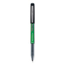 Precise V5 Begreen Roller Ball Pen, Stick, Extra-fine 0.5 Mm, Black Ink, Black Barrel, Dozen